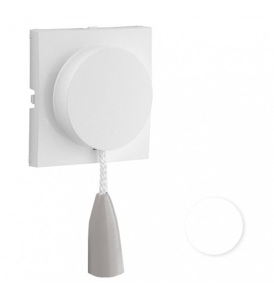 90741TBR TAPA P/CONMUTADOR/PULSADOR C/TIRADOR BLANCO