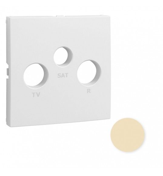 90775TMF TAPA PARA TOMA R-TV-SAT MARFIL