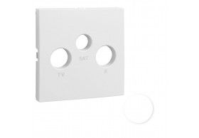 90775TBR TAPA PARA TOMA R-TV-SAT BLANCO