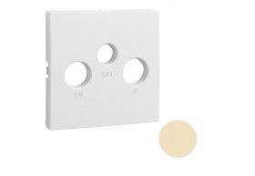 90775TMF TAPA PARA TOMA R-TV-SAT MARFIL
