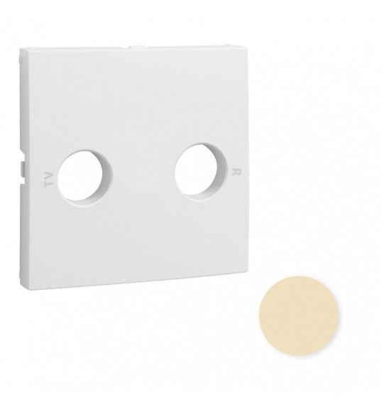 90776TMF TAPA PARA TOMA R-TV MARFIL