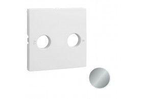 90776TAL TAPA PARA TOMA R-TV ALUMINIO