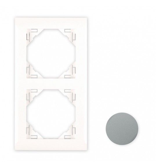 90920TIS Efapel ESPELHO DUPLO GRIS