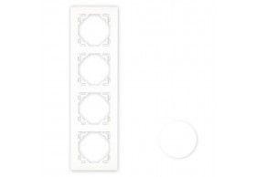 90940TBR Efapel Four-gang frame white Logus90