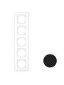 90950TPM Efapel 5 gang frame matte black Logus90 90950TPM Efapel 5 gang frame matte black Logus90