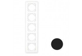 90950TPM Efapel 5 gang frame matte black Logus90