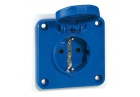 057672 Legrand Panel mounting socket P17 16A 250V blue