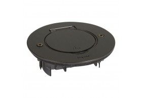 089751 Legrand Floor Receptacle 45x45 brushed brown steel