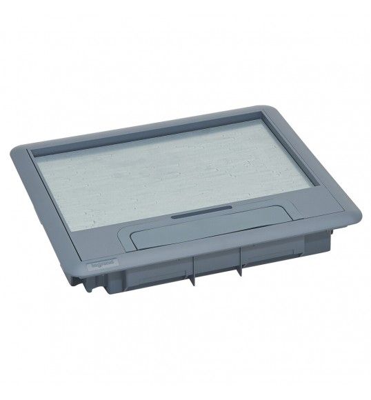 088001 Deckel fr Gertebox mit Teppichrand, 12/18 Module, Kunststoff