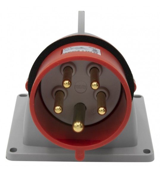 058289 spina fissa 90 gradi IP44 32A 3P+N+T 380V