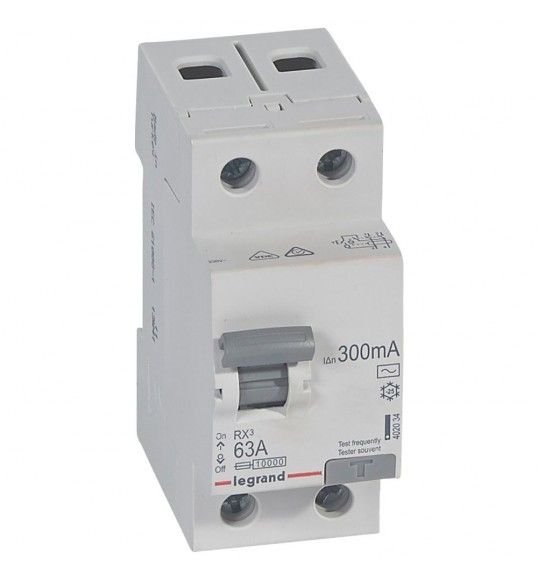 402034 RX3 INTER DIF 2P 63A 300 MA AC