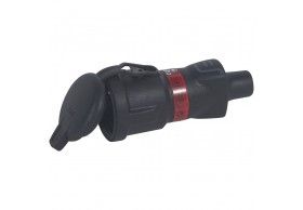 050198 Legrand 2P+E extension socket schuko 16A - rubber blk