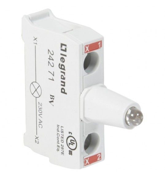 024271 BLOC LUM LED VERM 230V P/CX
