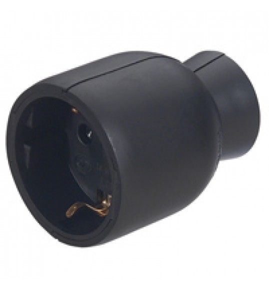 050179 Legrand 2P+E extension socket schuko 16A black