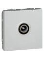 079292 Legrand Mosaic TV-Dose 9,52mm 2-modulig Farbe: Aluminium 079292 Legrand Mosaic TV-Dose 9,52mm 2-modulig Farbe: Aluminium