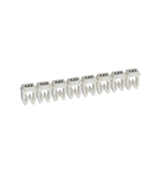 038109 Kennzeichnungssystem CAB 3,f. Leiterquerschn. 0,15 bis 0,5 mm,Ziffer:9 (Wei)