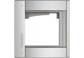 350211 Bticino New Sfera Frame + surround plate 1M Allmetal