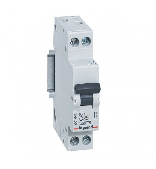 419951 Legrand RX3 DISJ 1P+N C25 4500A