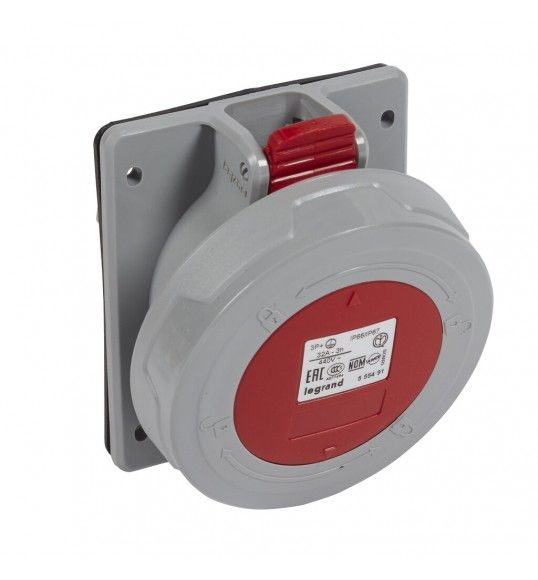 555491 BASE CUADRO 32A 3P+T 460V IP67