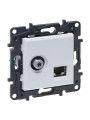863177 Legrand Socket TV-F + RJ45 Cat.6 UTP Niloé Step Wh 863177 Legrand Socket TV-F + RJ45 Cat.6 UTP Niloé Step Wh