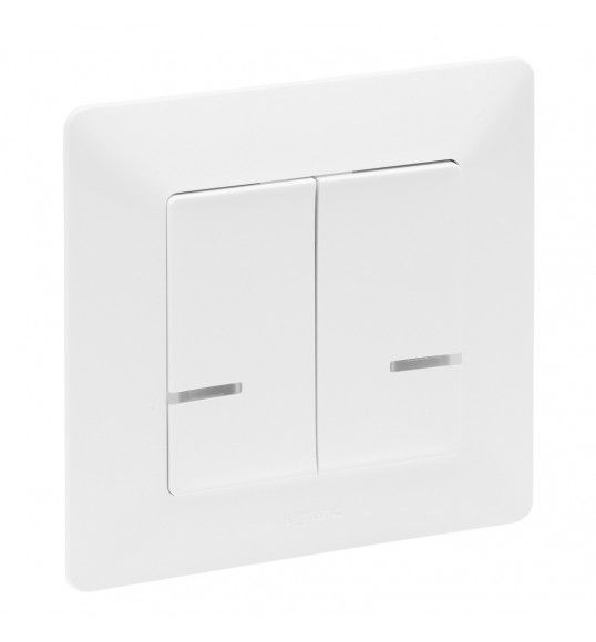 752188 Valena Life with Netatmo Serienschalter 2 x 250W pro Kanal Farbe: Ultraweiss