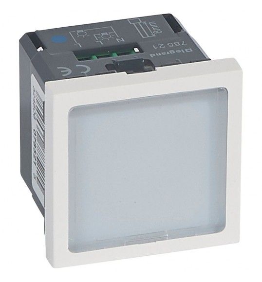 078521 Legrand Illuminated signs blue LEDs Mosaic white