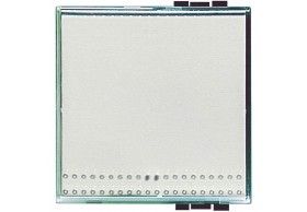 N4932/2 light - copritasto trasparente 2 moduli