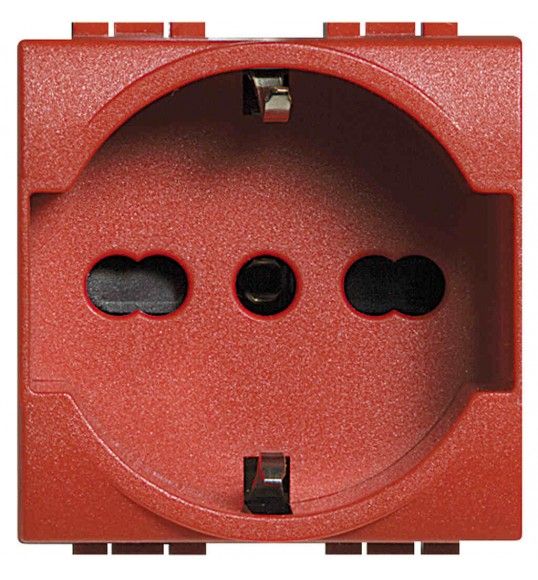 L4140/16R living int - presa std tedesco/italiaP30red