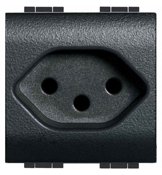 L4164/13 2P+T (Suia) 10A 2MD Antracite Living Light