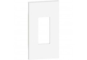 KW07M2 LivingNow 2-modulige Abdeckung fr RJ11- und RJ45-Einstze in der Farbe White