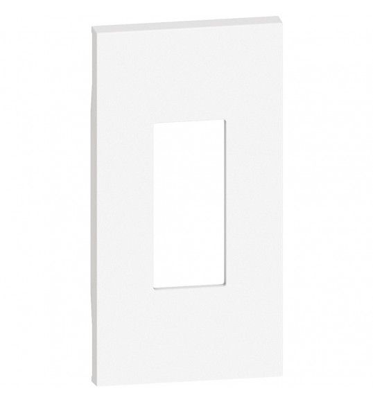 KW07M2 LivingNow 2-modulige Abdeckung fr RJ11- und RJ45-Einstze in der Farbe White