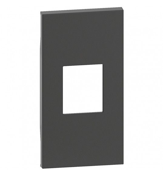 KG13M2 Bticino LivingNow Abdeckung 2-modulig f�r Glasfaser-Steckdose in der Farbe Black