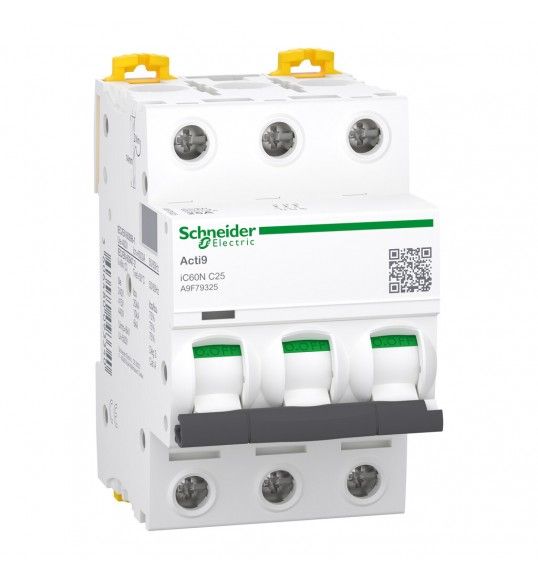 A9F79325 Schneider circuit breaker IC60N 3P 25A C