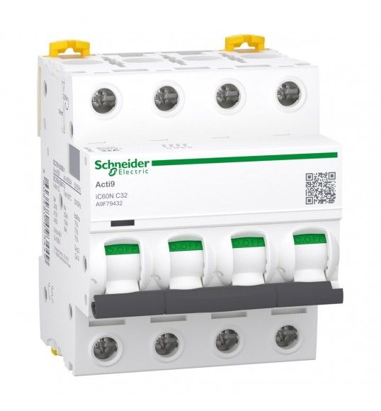 A9F79432 Schneider circuit breaker 4P 32A C