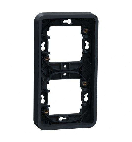 MUR34151 Schneider Mureva Styl Cadre 2 postes vertical encastr IP55 IK08 gris