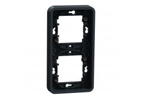 MUR34151 Schneider Mureva Styl Cadre 2 postes vertical encastr IP55 IK08 gris