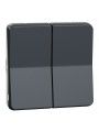 MUR35326 Schneider Mureva Styl Double bouton poussoir composable IP55 IK07 gris
