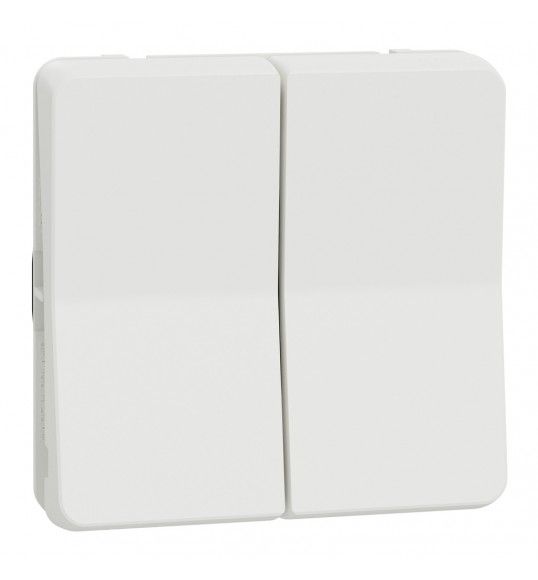 MUR39022  Mureva Styl - double two-way switch - flush and su