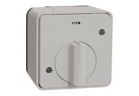 MUR39067 Schneider Mureva Styl Interrupteur temporis LED saillie IP55 IK08 blanc