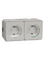 MUR39035  Mureva Styl - double socket-outlet - 16A - 2P + E
