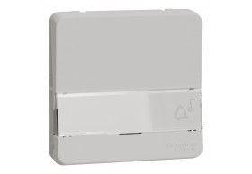 MUR39129 Schneider Mureva Styl Bouton poussoir porte-etiquette composable IP55 IK08 blanc