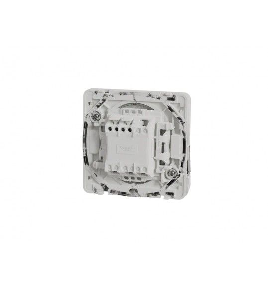MUR39129 Schneider Mureva Styl Bouton poussoir porte-etiquette composable IP55 IK08 blanc