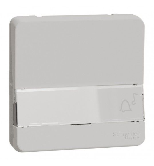 MUR39129 Schneider Mureva Styl Bouton poussoir porte-etiquette composable IP55 IK08 blanc