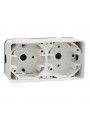 MUR39914 Schneider Mureva Styl Bote 2 postes horizontale saillie IP55 IK08 blanc