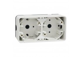 MUR39914  Mureva Styl - surface mounted box - 2 gangs horizo