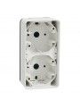 MUR39912 Schneider Mureva Styl Bote 2 postes verticale saillie IP55 IK08 blanc