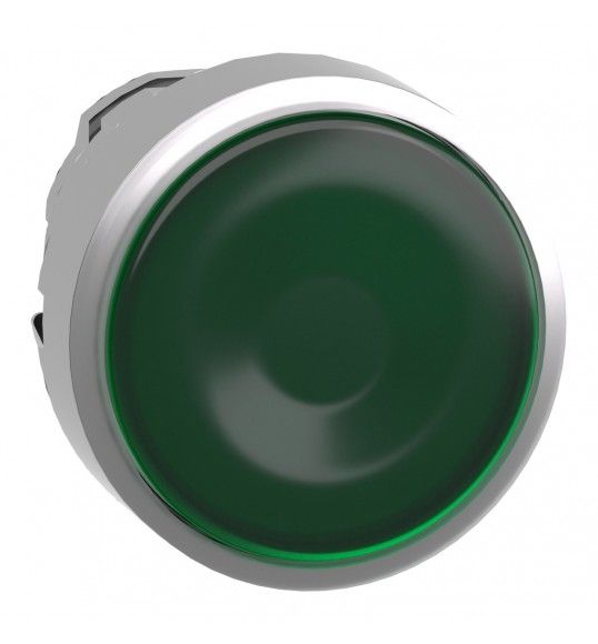 ZB4BW333 Schneider Testa pulsante luminoso verde led