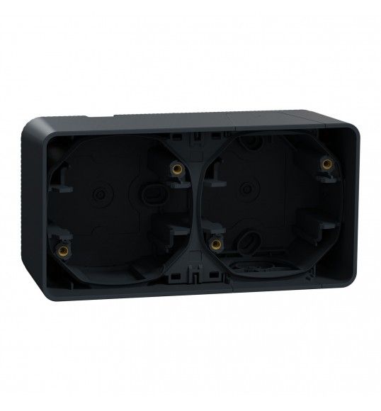 MUR37914  Mureva Styl - surface mounted box - 2 gangs horizo
