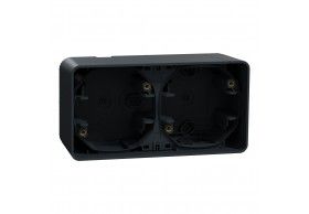 MUR37914  Mureva Styl - surface mounted box - 2 gangs horizo