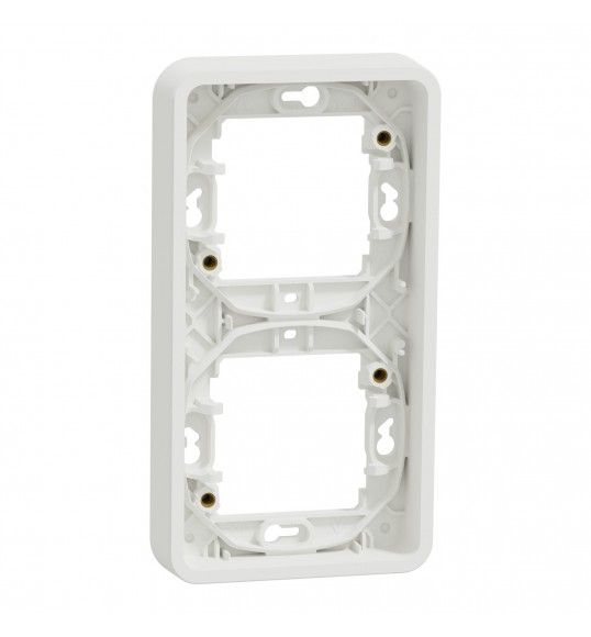 MUR39151 Schneider Mureva Styl Cadre 2 postes vertical encastr IP55 IK08 blanc
